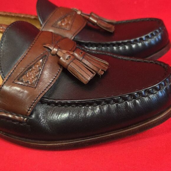 ALLEN EDMONDS Maxfield Tassel‎ Loafer Black Brown Mens Size 11.5 D - Picture 3 of 12